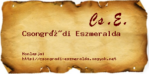 Csongrádi Eszmeralda névjegykártya